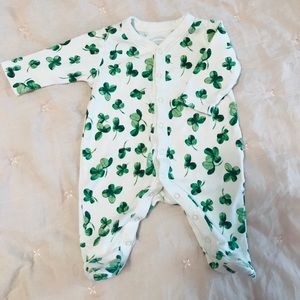 Old Navy Newborn Shamrock Sleeper